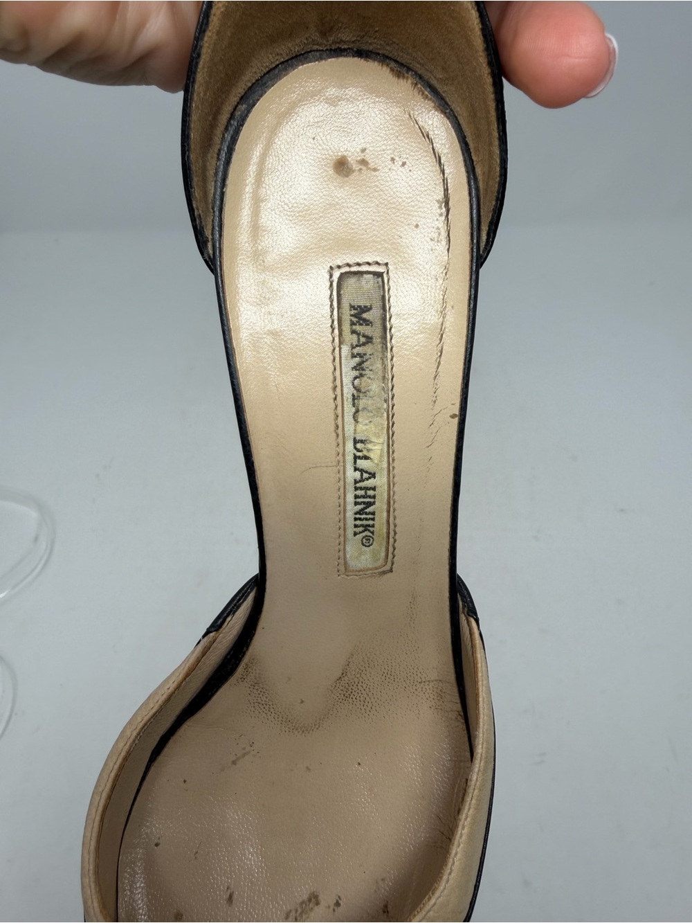 Manolo Blahnik Vintage Lace Up Pointed Toe Heels Womens Size EU 36.5 - Picture 12 of 12